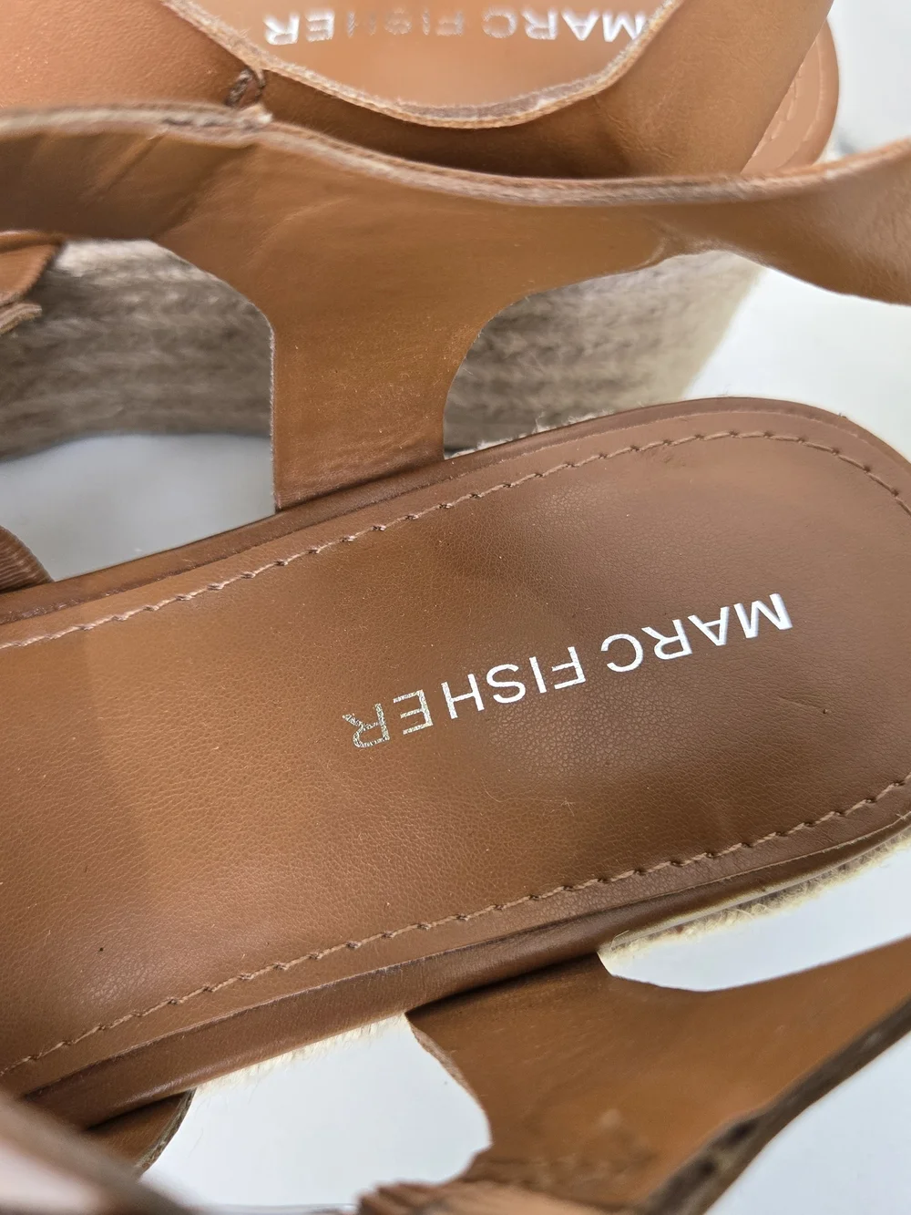 MARC FISHER Jenila Dress Espadrille Wedge Sandals Women's Size 8.5